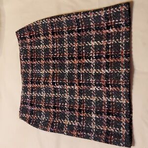 INC International Concepts Multi-color Wool Blend Tweed Skirt